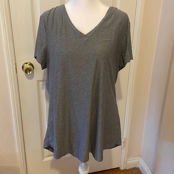 Grey womens vneck - Picture 2 of 4